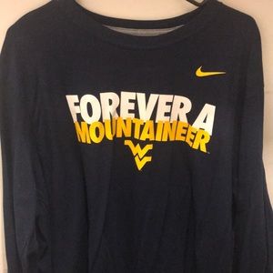 NIKE WVU Long Sleeve Shirt 2XL